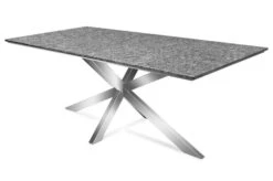 STERN Esstischgarnitur, Silbergrau/grau, Edelstahl/Textilene, Tisch 200 X 100 Cm, 6 Stapelsessel 21 STERN Esstischgarnitur, Silbergrau/grau, Edelstahl/Textilene, Tisch 200 X 100 Cm, 6 Stapelsessel -Gartenmoebel Verkaufs-Shop 22908 09.JPG