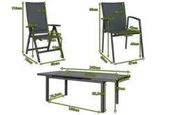 STERN New Top Esstischgarnitur, Anthrazit, Alu / Glas / Textil, Tisch 180/240x100cm, 4 Stapel-, 2 Klappsessel -Gartenmoebel Verkaufs-Shop 22991 5.jpg