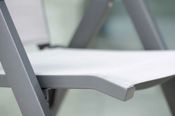 STERN New Top Esstischgarnitur, Anthrazit, Alu / Glas / Textil, Ausziehtisch 180/240x100cm, 6 Stapel-, 2 Klappsessel 14 STERN New Top Esstischgarnitur, Anthrazit, Alu / Glas / Textil, Ausziehtisch 180/240x100cm, 6 Stapel-, 2 Klappsessel – Bild 12