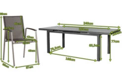 STERN New Top Esstischgarnitur, Graphit, Alu / Glas / Textil, Tisch 180/240x100cm, 6 Stapelsessel 18 STERN New Top Esstischgarnitur, Graphit, Alu / Glas / Textil, Tisch 180/240x100cm, 6 Stapelsessel -Gartenmoebel Verkaufs-Shop 23001 5.jpg