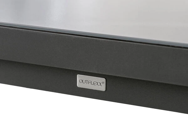 STERN New Top Esstischgarnitur, Graphit, Alu / Glas / Textil, Tisch 180/240x100cm, 6 Stapelsessel 10 STERN New Top Esstischgarnitur, Graphit, Alu / Glas / Textil, Tisch 180/240x100cm, 6 Stapelsessel – Bild 8