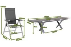 KETTLER BasicPlus Esstischgarnitur, Silber / Anthrazit, Alu / HPL / Textil, Tisch 180/280x100cm, 10 Multipositionssessel 20 KETTLER BasicPlus Esstischgarnitur, Silber / Anthrazit, Alu / HPL / Textil, Tisch 180/280x100cm, 10 Multipositionssessel -Gartenmoebel Verkaufs-Shop 23042 5.jpg