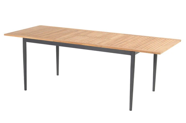 HARTMAN Silencio / Primo Sitzgruppe, Xerix/natur, Alu/Teak, 8 Multipo, 160/220x90cm, FSC-Teak Tischplatte 4 HARTMAN Silencio / Primo Sitzgruppe, Xerix/natur, Alu/Teak, 8 Multipo, 160/220x90cm, FSC-Teak Tischplatte – Bild 2