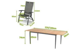 HARTMAN Silencio / Primo Sitzgruppe, Xerix/natur, Alu/Teak, 8 Multipo, 160/220x90cm, FSC-Teak Tischplatte 15 HARTMAN Silencio / Primo Sitzgruppe, Xerix/natur, Alu/Teak, 8 Multipo, 160/220x90cm, FSC-Teak Tischplatte -Gartenmoebel Verkaufs-Shop 23153 5.jpg