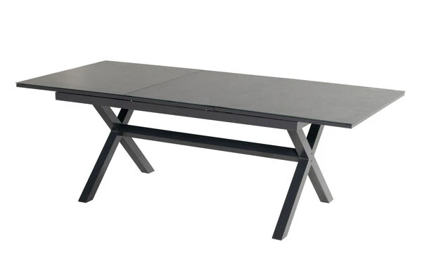 HARTMAN Xanadu / Primo Sitzgruppe, Xerix, Alu/Textilene/Glaskeramik, 4 Multipo, 160/220x100cm, Ausziehfunktion 4 HARTMAN Xanadu / Primo Sitzgruppe, Xerix, Alu/Textilene/Glaskeramik, 4 Multipo, 160/220x100cm, Ausziehfunktion – Bild 2