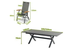 HARTMAN Xanadu / Primo Sitzgruppe, Xerix, Alu/Textilene/Glaskeramik, 6 Multipo, 160/220x100cm, Ausziehfunktion 11 HARTMAN Xanadu / Primo Sitzgruppe, Xerix, Alu/Textilene/Glaskeramik, 6 Multipo, 160/220x100cm, Ausziehfunktion -Gartenmoebel Verkaufs-Shop 23170 mass.jpg