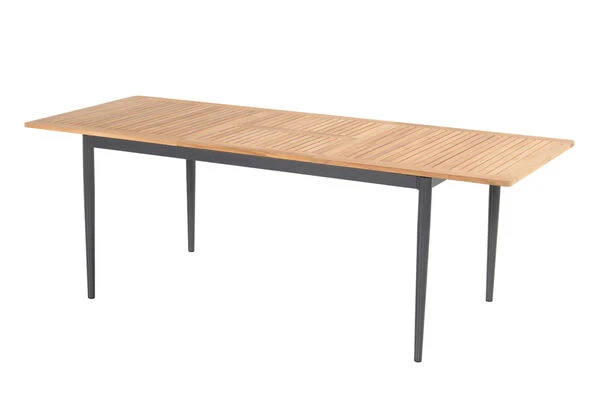 HARTMAN Silencio / Aruba Sitzgruppe, Xerix/natur, Alu/Teak, 4 Multipo, 160/220x90cm, FSC-Teak Armlehnen 4 HARTMAN Silencio / Aruba Sitzgruppe, Xerix/natur, Alu/Teak, 4 Multipo, 160/220x90cm, FSC-Teak Armlehnen – Bild 2