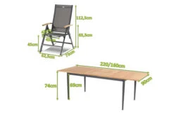 HARTMAN Silencio / Aruba Sitzgruppe, Xerix/natur, Alu/Teak, 4 Multipo, 160/220x90cm, FSC-Teak Armlehnen 15 HARTMAN Silencio / Aruba Sitzgruppe, Xerix/natur, Alu/Teak, 4 Multipo, 160/220x90cm, FSC-Teak Armlehnen -Gartenmoebel Verkaufs-Shop 23227 mass.jpg