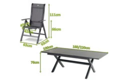 HARTMAN Xanadu / Alice Sitzgruppe, Xerix, Alu/Textilene/Glaskeramik, 4 Multipo, 160/220x100cm 9 HARTMAN Xanadu / Alice Sitzgruppe, Xerix, Alu/Textilene/Glaskeramik, 4 Multipo, 160/220x100cm -Gartenmoebel Verkaufs-Shop 23254 mass.jpg