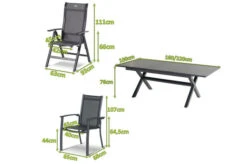 HARTMAN Xanadu / Alice Sitzgruppe, Xerix, Alu/Textilene/Glaskeramik, 6 Stapelsessel, 2 Multipo, 160/220x100cm 11 HARTMAN Xanadu / Alice Sitzgruppe, Xerix, Alu/Textilene/Glaskeramik, 6 Stapelsessel, 2 Multipo, 160/220x100cm -Gartenmoebel Verkaufs-Shop 23261 5.jpg