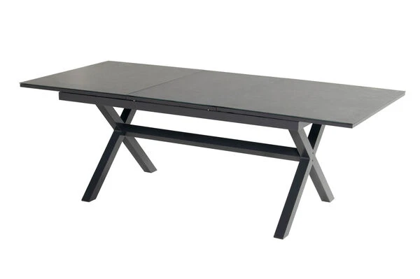 HARTMAN Xanadu / Alice Sitzgruppe, Xerix, Alu/Textilene/Glaskeramik, 2 Stapelsessel, 4 Multipo, 160/220x100cm 4 HARTMAN Xanadu / Alice Sitzgruppe, Xerix, Alu/Textilene/Glaskeramik, 2 Stapelsessel, 4 Multipo, 160/220x100cm – Bild 2