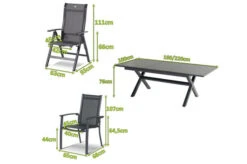 HARTMAN Xanadu / Alice Sitzgruppe, Xerix, Alu/Textilene/Glaskeramik, 2 Stapelsessel, 4 Multipo, 160/220x100cm 11 HARTMAN Xanadu / Alice Sitzgruppe, Xerix, Alu/Textilene/Glaskeramik, 2 Stapelsessel, 4 Multipo, 160/220x100cm -Gartenmoebel Verkaufs-Shop 23262 5.jpg