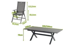 HARTMAN Xanadu / Aruba Sitzgruppe, Xerix, Alu/Textilene/Glaskeramik, 8 Multipo, 160/220x100cm -Gartenmoebel Verkaufs-Shop 23276 mass.jpg