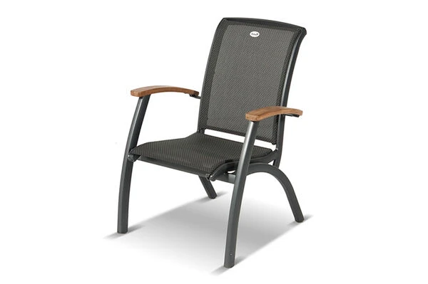 HARTMAN Xanadu / Da Vinci Sitzgruppe, Xerix/natur, Alu/Teak/Glaskeramik, 4 Dining Sessel, 2 Multipo, 160/220x100cm, FSC-Teak Armlehnen 5 HARTMAN Xanadu / Da Vinci Sitzgruppe, Xerix/natur, Alu/Teak/Glaskeramik, 4 Dining Sessel, 2 Multipo, 160/220x100cm, FSC-Teak Armlehnen – Bild 3