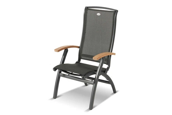 HARTMAN Xanadu / Da Vinci Sitzgruppe, Xerix/natur, Alu/Teak/Glaskeramik, 4 Dining Sessel, 2 Multipo, 160/220x100cm, FSC-Teak Armlehnen 6 HARTMAN Xanadu / Da Vinci Sitzgruppe, Xerix/natur, Alu/Teak/Glaskeramik, 4 Dining Sessel, 2 Multipo, 160/220x100cm, FSC-Teak Armlehnen – Bild 4