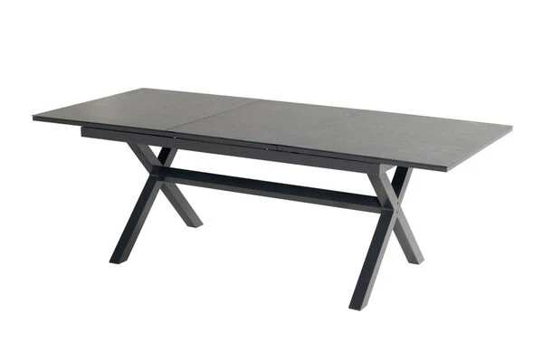 HARTMAN Xanadu / Raffaelo Sitzgruppe, Xerix/natur, Alu/Teak/Glaskeramik, 8 Dining Sessel, 160/220x100cm, FSC-Teak Armlehnen 4 HARTMAN Xanadu / Raffaelo Sitzgruppe, Xerix/natur, Alu/Teak/Glaskeramik, 8 Dining Sessel, 160/220x100cm, FSC-Teak Armlehnen – Bild 2