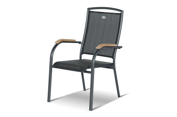 HARTMAN Xanadu / Raffaelo Sitzgruppe, Xerix/natur, Alu/Teak/Glaskeramik, 6 Dining Sessel, 2 Multipo, 160/220x100cm, FSC-Teak Armlehnen 6 HARTMAN Xanadu / Raffaelo Sitzgruppe, Xerix/natur, Alu/Teak/Glaskeramik, 6 Dining Sessel, 2 Multipo, 160/220x100cm, FSC-Teak Armlehnen – Bild 4