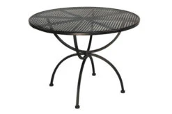 MBM Romeo Esstischgarnitur, Marone, Schmiedeeisen Verzinkt, Tisch Ø100 X 73 Cm, 2x Sessel -Gartenmoebel Verkaufs-Shop 23363 3.jpg