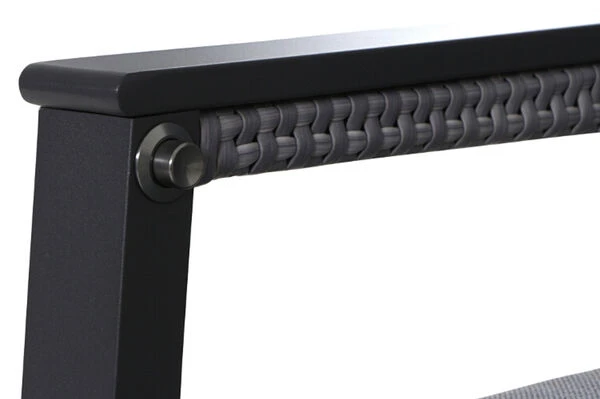 SIENA GARDEN Solea/Bellani Dining Set, Grau/blau/anthrazit, Alu/Gardino®-Geflecht/Keramik, 140 X 85 X 50-72cm, Inkl. 4 Diningsessel, Stufenlos Verstellbar 13 SIENA GARDEN Solea/Bellani Dining Set, Grau/blau/anthrazit, Alu/Gardino®-Geflecht/Keramik, 140 X 85 X 50-72cm, Inkl. 4 Diningsessel, Stufenlos Verstellbar – Bild 11