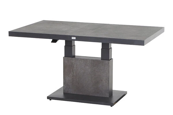 SIENA GARDEN Solea/Bellani Dining Set, Grau/anthrazit/blau, Gardino®-Geflecht/Alu/Keramik, 140 X 85 X 50-72cm, Inkl. 4 Diningsessel, Stufenlos Verstellbar 8 SIENA GARDEN Solea/Bellani Dining Set, Grau/anthrazit/blau, Gardino®-Geflecht/Alu/Keramik, 140 X 85 X 50-72cm, Inkl. 4 Diningsessel, Stufenlos Verstellbar – Bild 6