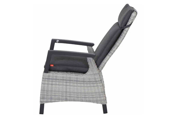 SIENA GARDEN Corido/Bellani Dining Set, Anthrazit/grau, Keramik/Geflecht/Alu, 140 X 85 X 50-72cm, Inkl. 4 Diningsessel 11 SIENA GARDEN Corido/Bellani Dining Set, Anthrazit/grau, Keramik/Geflecht/Alu, 140 X 85 X 50-72cm, Inkl. 4 Diningsessel – Bild 9