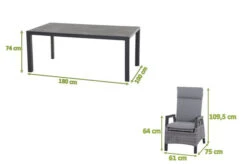 SIENA GARDEN Carlos/Solea Dining Set, Anthrazit/blau, Keramik/Gardino®-Geflecht/Alu, 180 X 100cm, Inkl. 4 Diningsessel, Stufenlos Verstellbar 16 SIENA GARDEN Carlos/Solea Dining Set, Anthrazit/blau, Keramik/Gardino®-Geflecht/Alu, 180 X 100cm, Inkl. 4 Diningsessel, Stufenlos Verstellbar -Gartenmoebel Verkaufs-Shop 23783 05neu.jpg