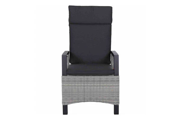 SIENA GARDEN Messina/Corido Dining Set, Anthrazit, Alu/Geflecht/Keramik, 200-260 X 100 Cm, Inkl. 4 Diningsessel 6 SIENA GARDEN Messina/Corido Dining Set, Anthrazit, Alu/Geflecht/Keramik, 200-260 X 100 Cm, Inkl. 4 Diningsessel – Bild 4