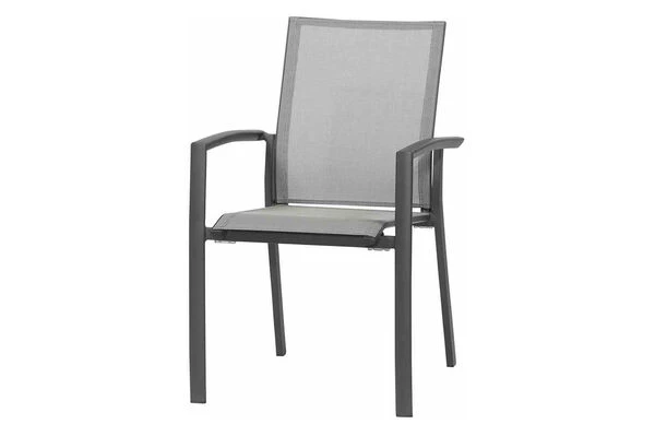 SIENA GARDEN Messina/Velia Dining Set, Anthrazit/grau, Alu/Ranotex®-Gewebe/Keramik, 200-260x100, Inkl. 8 Diningsessel 4 SIENA GARDEN Messina/Velia Dining Set, Anthrazit/grau, Alu/Ranotex®-Gewebe/Keramik, 200-260x100, Inkl. 8 Diningsessel – Bild 2