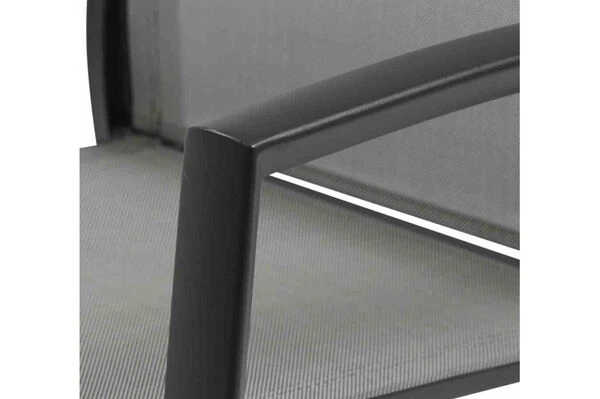 SIENA GARDEN Messina/Velia Dining Set, Anthrazit/grau, Alu/Ranotex®-Gewebe/Keramik, 200-260x100, Inkl. 8 Diningsessel 8 SIENA GARDEN Messina/Velia Dining Set, Anthrazit/grau, Alu/Ranotex®-Gewebe/Keramik, 200-260x100, Inkl. 8 Diningsessel – Bild 6