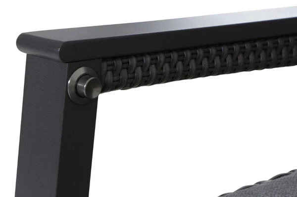 SIENA GARDEN Messina/Solea Dining Set, Anthrazit/blau, Alu/Gardino®-Geflecht/Keramik, 200-260x100 Cm, Inkl. 8 Diningsessel, Stufenlos Verstellbar 10 SIENA GARDEN Messina/Solea Dining Set, Anthrazit/blau, Alu/Gardino®-Geflecht/Keramik, 200-260x100 Cm, Inkl. 8 Diningsessel, Stufenlos Verstellbar – Bild 8