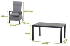 SIENA GARDEN Silva/Solea Dining Set, Anthrazit/grau/blau, Alu/Gardino®-Geflecht/Keramik, 140 X 90cm, Inkl. 4 Diningsessel, Stufenlos Verstellbar 23 SIENA GARDEN Silva/Solea Dining Set, Anthrazit/grau/blau, Alu/Gardino®-Geflecht/Keramik, 140 X 90cm, Inkl. 4 Diningsessel, Stufenlos Verstellbar -Gartenmoebel Verkaufs-Shop 23842 5.jpg