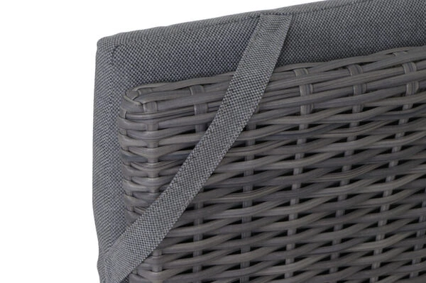 SIENA GARDEN Silva/Solea Dining Set, Anthrazit/grau/blau, Alu/Gardino®-Geflecht/Keramik, 160 X 90cm, Inkl. 6 Diningsessel, Stufenlos Verstellbar 13 SIENA GARDEN Silva/Solea Dining Set, Anthrazit/grau/blau, Alu/Gardino®-Geflecht/Keramik, 160 X 90cm, Inkl. 6 Diningsessel, Stufenlos Verstellbar – Bild 11