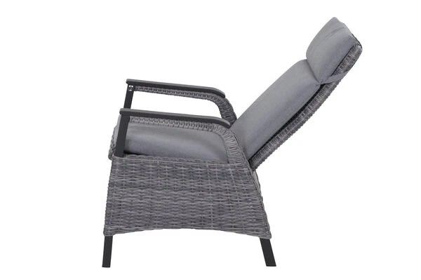 SIENA GARDEN Silva/Solea Dining Set, Anthrazit/grau/blau, Alu/Gardino®-Geflecht/Keramik, 160 X 90cm, Inkl. 6 Diningsessel, Stufenlos Verstellbar 10 SIENA GARDEN Silva/Solea Dining Set, Anthrazit/grau/blau, Alu/Gardino®-Geflecht/Keramik, 160 X 90cm, Inkl. 6 Diningsessel, Stufenlos Verstellbar – Bild 8