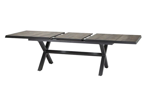 SIENA GARDEN Sincro/Solea Dining Set, Anthrazit/blau/grau, Alu/Gardino®-Geflecht/Keramik, 200-260x103cm, Inkl. 4 Diningsessel, Stufenlos Verstellbar 17 SIENA GARDEN Sincro/Solea Dining Set, Anthrazit/blau/grau, Alu/Gardino®-Geflecht/Keramik, 200-260x103cm, Inkl. 4 Diningsessel, Stufenlos Verstellbar – Bild 15