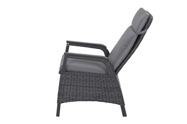 SIENA GARDEN Sincro/Solea Dining Set, Anthrazit/blau/grau, Alu/Gardino®-Geflecht/Keramik, 200-260x103cm, Inkl. 4 Diningsessel, Stufenlos Verstellbar 8 SIENA GARDEN Sincro/Solea Dining Set, Anthrazit/blau/grau, Alu/Gardino®-Geflecht/Keramik, 200-260x103cm, Inkl. 4 Diningsessel, Stufenlos Verstellbar – Bild 6