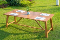 OUTFLEXX Esstischgarnitur, Natur/grau, FSC-Akazienholz/Textilene, 220x100 Cm, 6 Multipositionssessel, Geölt 21 OUTFLEXX Esstischgarnitur, Natur/grau, FSC-Akazienholz/Textilene, 220x100 Cm, 6 Multipositionssessel, Geölt -Gartenmoebel Verkaufs-Shop 23880 08.jpg