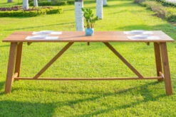 OUTFLEXX Esstischgarnitur, Natur/grau, FSC-Akazienholz/Textilene, 220x100 Cm, 8 Multipositionssessel, Geölt 25 OUTFLEXX Esstischgarnitur, Natur/grau, FSC-Akazienholz/Textilene, 220x100 Cm, 8 Multipositionssessel, Geölt -Gartenmoebel Verkaufs-Shop 23881 12.jpg