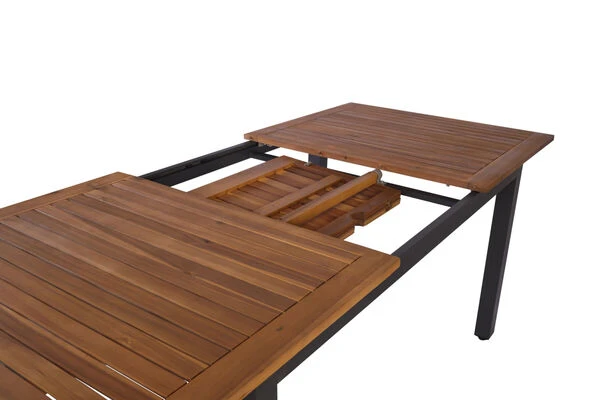 VILLANA Esstischgarnitur, Anthrazit/grau, Alu/ FSC-Akazienholz, Ausziehtisch 150/200 Cm, 4 Multipositionssessel 17 VILLANA Esstischgarnitur, Anthrazit/grau, Alu/ FSC-Akazienholz, Ausziehtisch 150/200 Cm, 4 Multipositionssessel – Bild 15