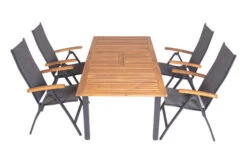 VILLANA Esstischgarnitur, Anthrazit/grau, Alu/ FSC-Akazienholz, Ausziehtisch 150/200 Cm, 4 Multipositionssessel 33 VILLANA Esstischgarnitur, Anthrazit/grau, Alu/ FSC-Akazienholz, Ausziehtisch 150/200 Cm, 4 Multipositionssessel -Gartenmoebel Verkaufs-Shop 23912 19.jpg