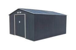 OUTTECH Gerätehaus, Anthrazit, Stahl, 340 X 382 X 210 Cm, Schiebetüren, Inkl. Lüftungsgitter -Gartenmoebel Verkaufs-Shop 24394 4.jpg