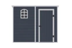 OUTTECH Gerätehaus, Anthrazit, Polypropylen, 247 X 143 X 194 Cm, Inkl. Fenster Und Lüftungsgitter -Gartenmoebel Verkaufs-Shop 24402 6.jpg