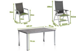 KETTLER Cubic/Basic Plus Esstischgarnitur, Silber/anthrazit, Alu/Textilene, Tisch 160x90 Cm, 4 Stapelsessel, 2 Multipo 12 KETTLER Cubic/Basic Plus Esstischgarnitur, Silber/anthrazit, Alu/Textilene, Tisch 160x90 Cm, 4 Stapelsessel, 2 Multipo -Gartenmoebel Verkaufs-Shop 28698 05.jpg