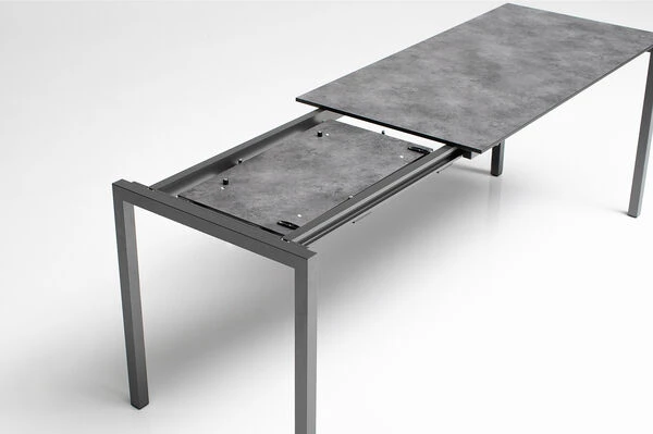 KETTLER Cubic/Basic Plus Esstischgarnitur, Anthrazit, Alu/HPL/Textilene, 140/210x70 Cm, 8 Multipos 10 KETTLER Cubic/Basic Plus Esstischgarnitur, Anthrazit, Alu/HPL/Textilene, 140/210x70 Cm, 8 Multipos – Bild 8