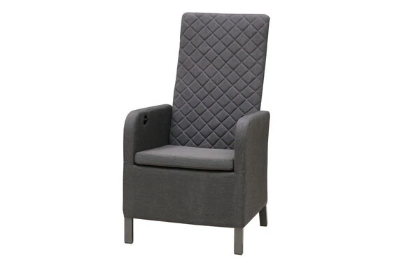 OUTFLEXX Belgium/Malaga Set, Anthrazit/sooty, Recycled Teak/Alu/Sunbrella, 220x100cm, 6 Sessel, Rustikal Gebürstet, Verstellbare Rückenlehne 5 OUTFLEXX Belgium/Malaga Set, Anthrazit/sooty, Recycled Teak/Alu/Sunbrella, 220x100cm, 6 Sessel, Rustikal Gebürstet, Verstellbare Rückenlehne – Bild 3