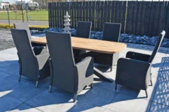 OUTFLEXX Belgium/Malaga Set, Anthrazit/sooty, Recycled Teak/Alu/Sunbrella, 220x100cm, 6 Sessel, Rustikal Gebürstet, Verstellbare Rückenlehne 23 OUTFLEXX Belgium/Malaga Set, Anthrazit/sooty, Recycled Teak/Alu/Sunbrella, 220x100cm, 6 Sessel, Rustikal Gebürstet, Verstellbare Rückenlehne -Gartenmoebel Verkaufs-Shop 28882 10.JPG