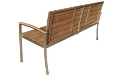 OUTFLEXX Gartenbank, FSC-Teakholz/Edelstahl, 3-Sitzer, 160x55x80cm -Gartenmoebel Verkaufs-Shop 2 13536.jpg