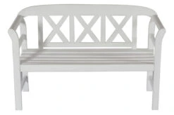 VILLANA Gartenbank, Weiß, Akazienholz, 128 X 54 X 81 Cm, 2 Personen -Gartenmoebel Verkaufs-Shop 2 13853.jpg