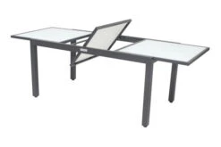 VILLANA Sitzgruppe, Anthrazit/grau, Alu/Textil, Tisch 160/220 Cm, 6 Stapelstühle, 2 Hochlehner 18 VILLANA Sitzgruppe, Anthrazit/grau, Alu/Textil, Tisch 160/220 Cm, 6 Stapelstühle, 2 Hochlehner -Gartenmoebel Verkaufs-Shop 2 13893.jpg