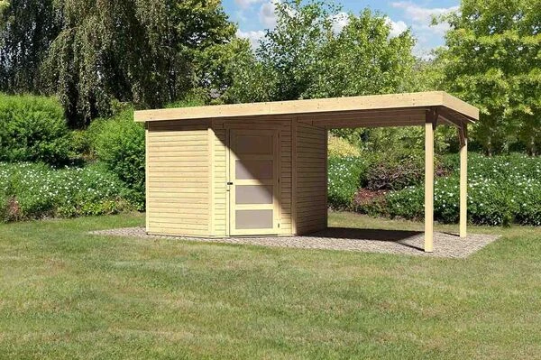 KARIBU Gartenhaus Schwandorf 5, Fichtenholz 19 Mm, Pultdach 4 KARIBU Gartenhaus Schwandorf 5, Fichtenholz 19 Mm, Pultdach – Bild 2