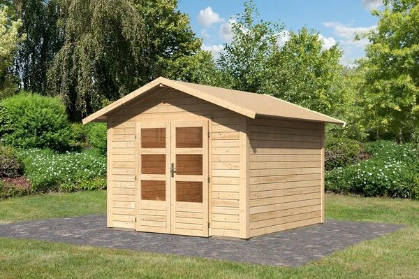 KARIBU Gartenhaus Talkau, Fichtenholz 28 Mm, Satteldach 4 KARIBU Gartenhaus Talkau, Fichtenholz 28 Mm, Satteldach – Bild 2